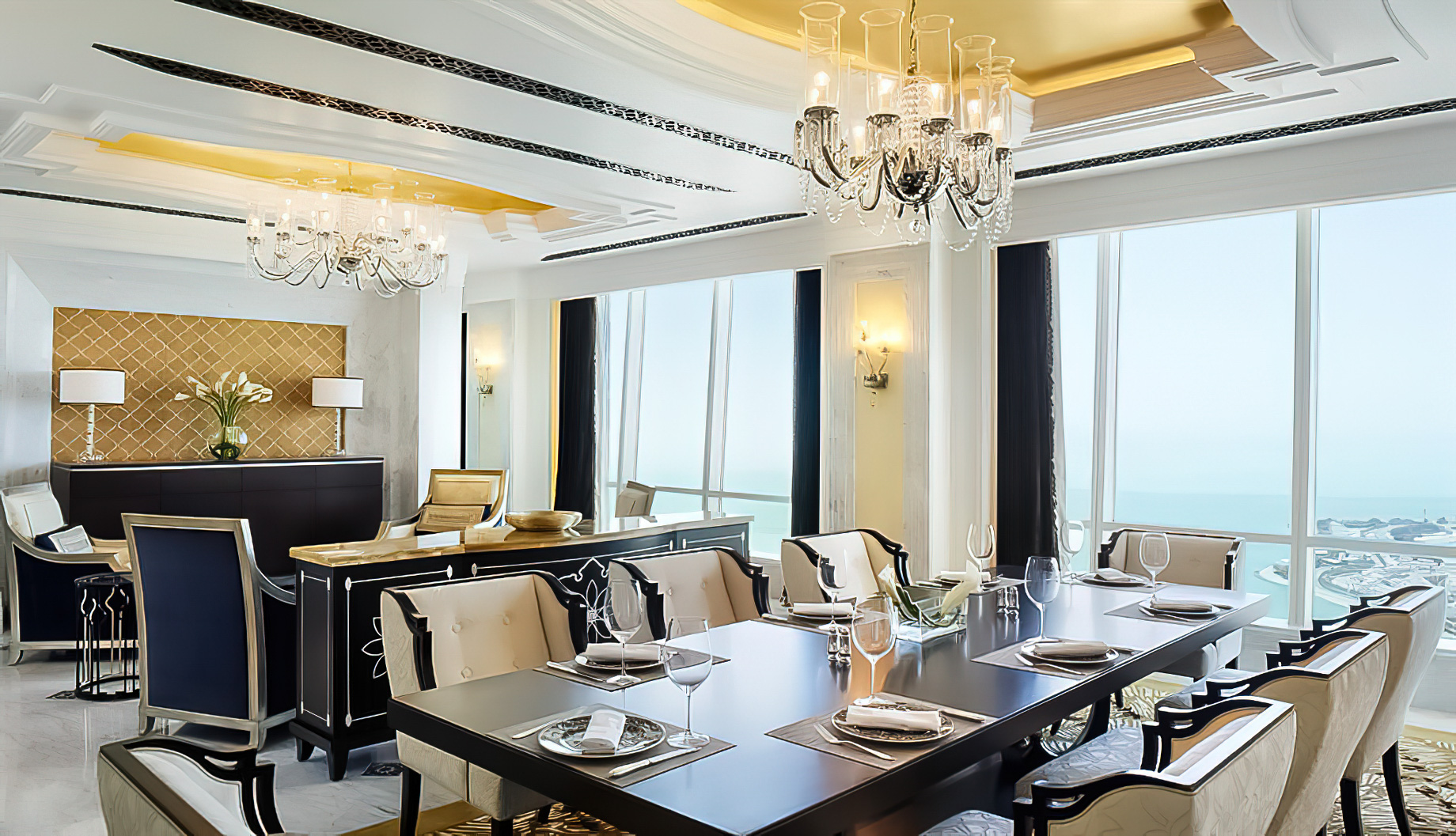 The St. Regis Abu Dhabi Hotel - Abu Dhabi, United Arab Emirates - Al Hosen Suite Dining Room
