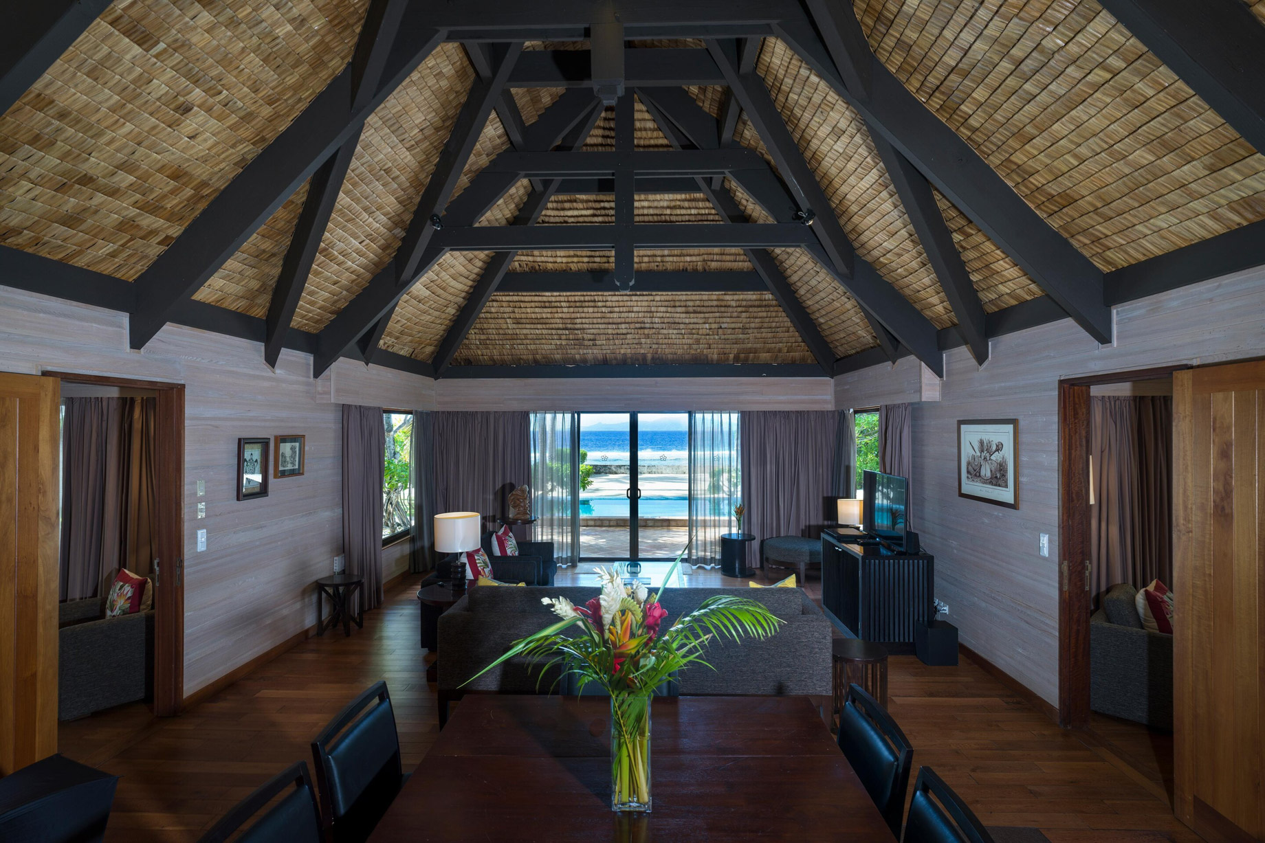 The St. Regis Bora Bora Resort – Bora Bora, French Polynesia – Two Bedrooms Garden Suite Villa Pool Lounge