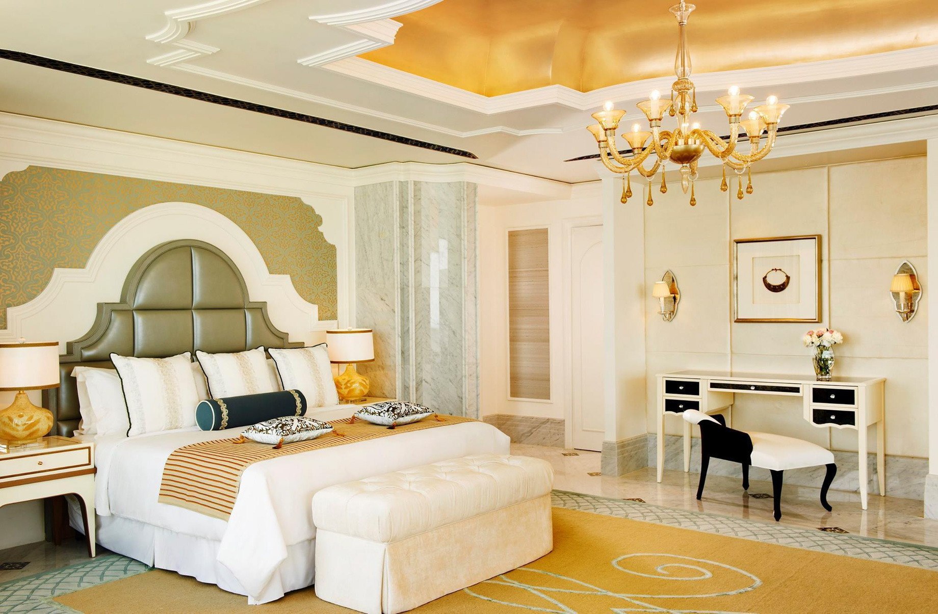 The St. Regis Abu Dhabi Hotel – Abu Dhabi, United Arab Emirates – Luxury Bedroom Suite Decor