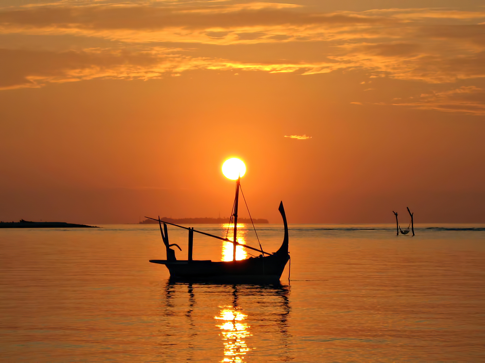 Gili Lankanfushi Resort – North Male Atoll, Maldives – Boat Sunset