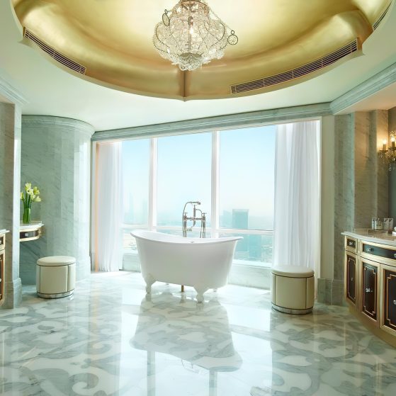 The St. Regis Abu Dhabi Hotel - Abu Dhabi, United Arab Emirates - Regal Freestanding Bathtub