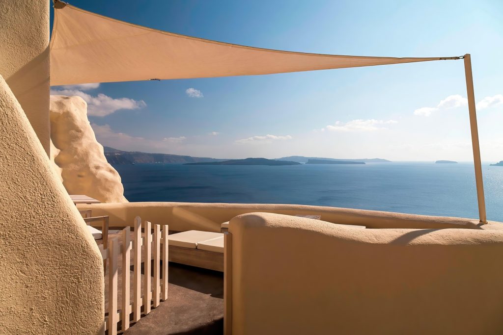 Mystique Hotel Santorini – Oia, Santorini Island, Greece - Panoramic Sea View Deck