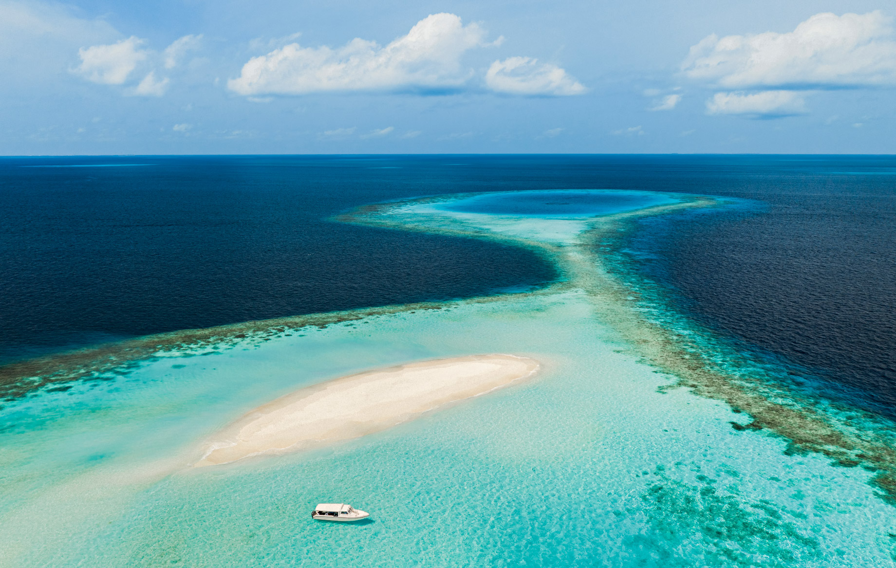One&Only Reethi Rah Resort – North Male Atoll, Maldives – Tropical Beach Sandbank Boat