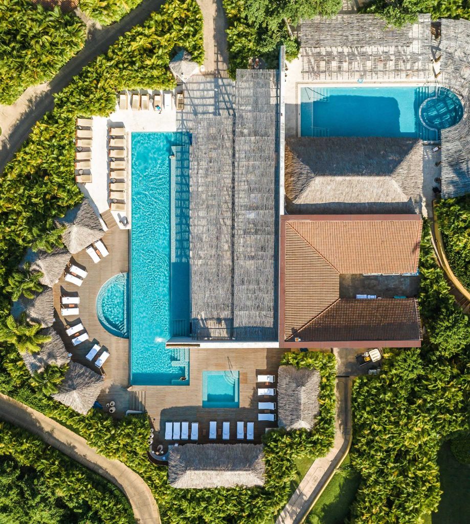 Four Seasons Resort Punta Mita - Nayarit, Mexico - Resort Pool Overhead Aerial