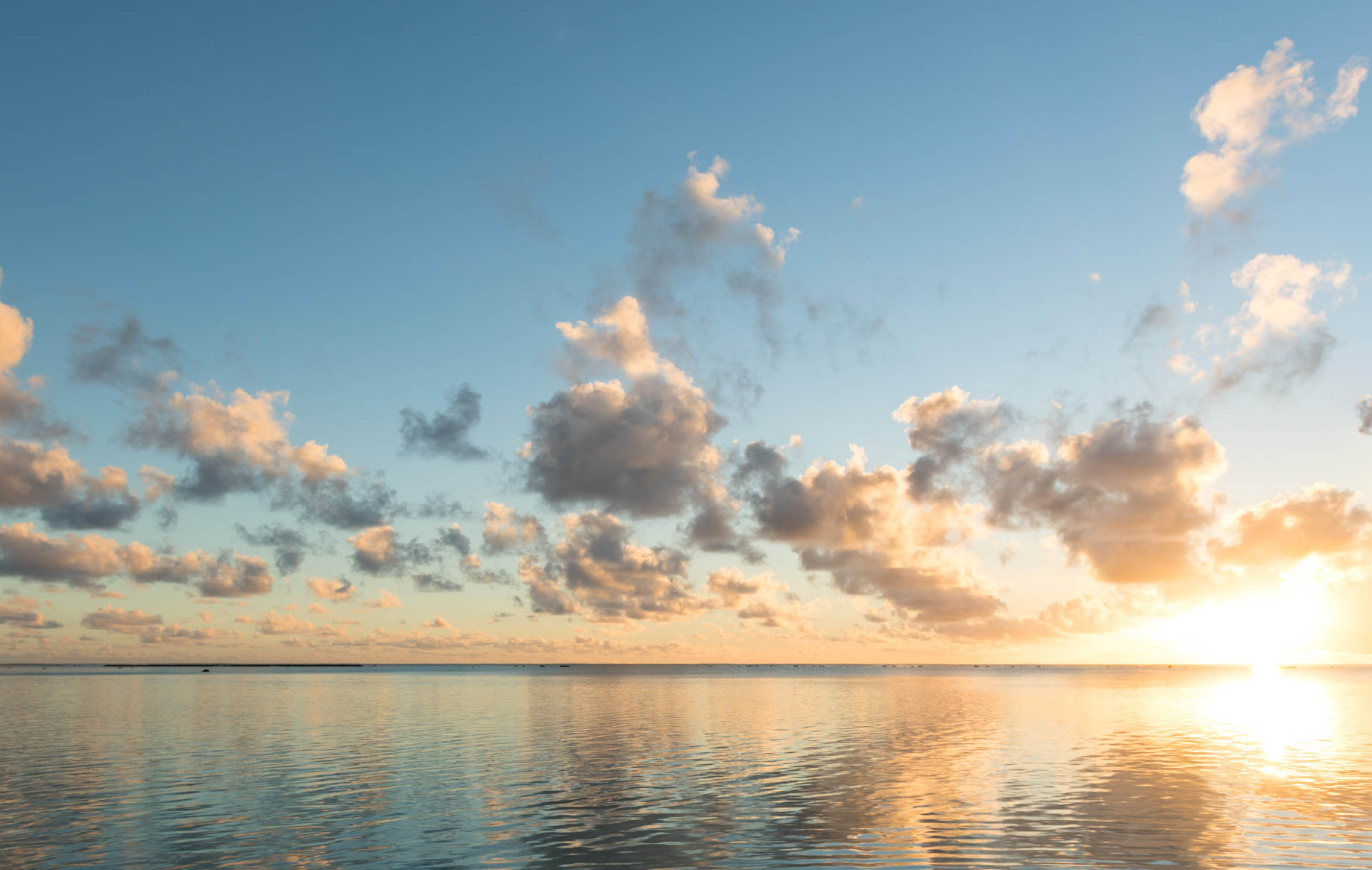 The Brando Resort - Tetiaroa Private Island, French Polynesia - Tropical Ocean Sunset