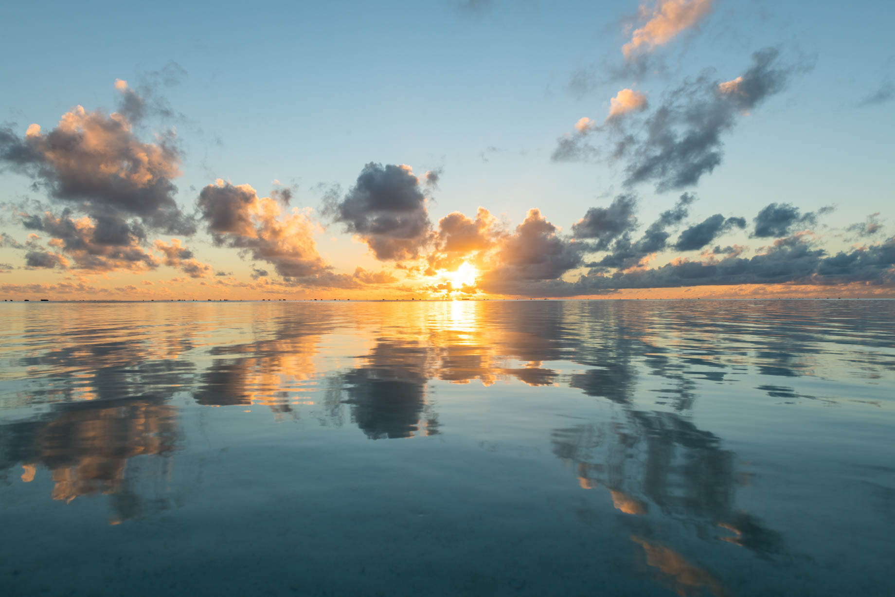 The Brando Resort - Tetiaroa Private Island, French Polynesia - Tropical Ocean Sunset