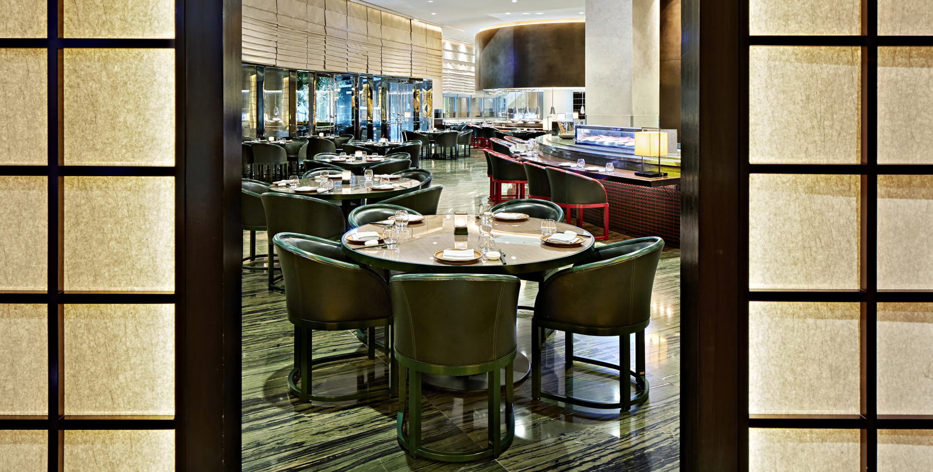 Armani Hotel Dubai – Burj Khalifa, Dubai, UAE – Armani Hashi Dining Area