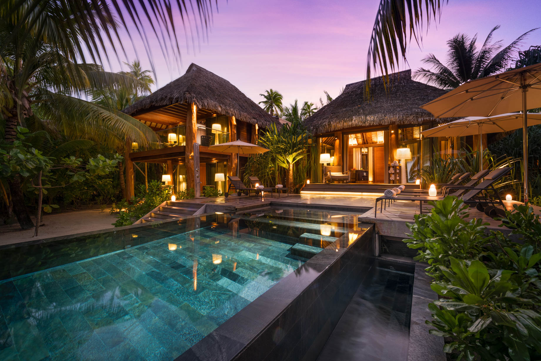 The Brando Resort – Tetiaroa Private Island, French Polynesia – 3 Bedroom Villa Exterior Sunrise