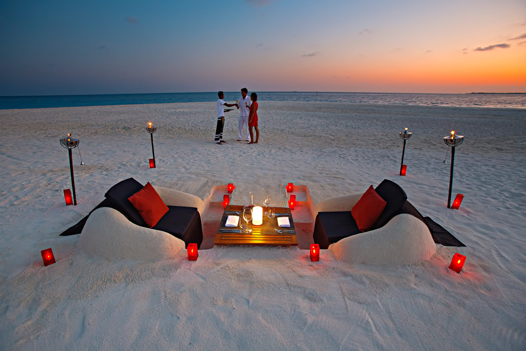 Velassaru Maldives Resort – South Male Atoll, Maldives - Beach Sunset Sand Chairs