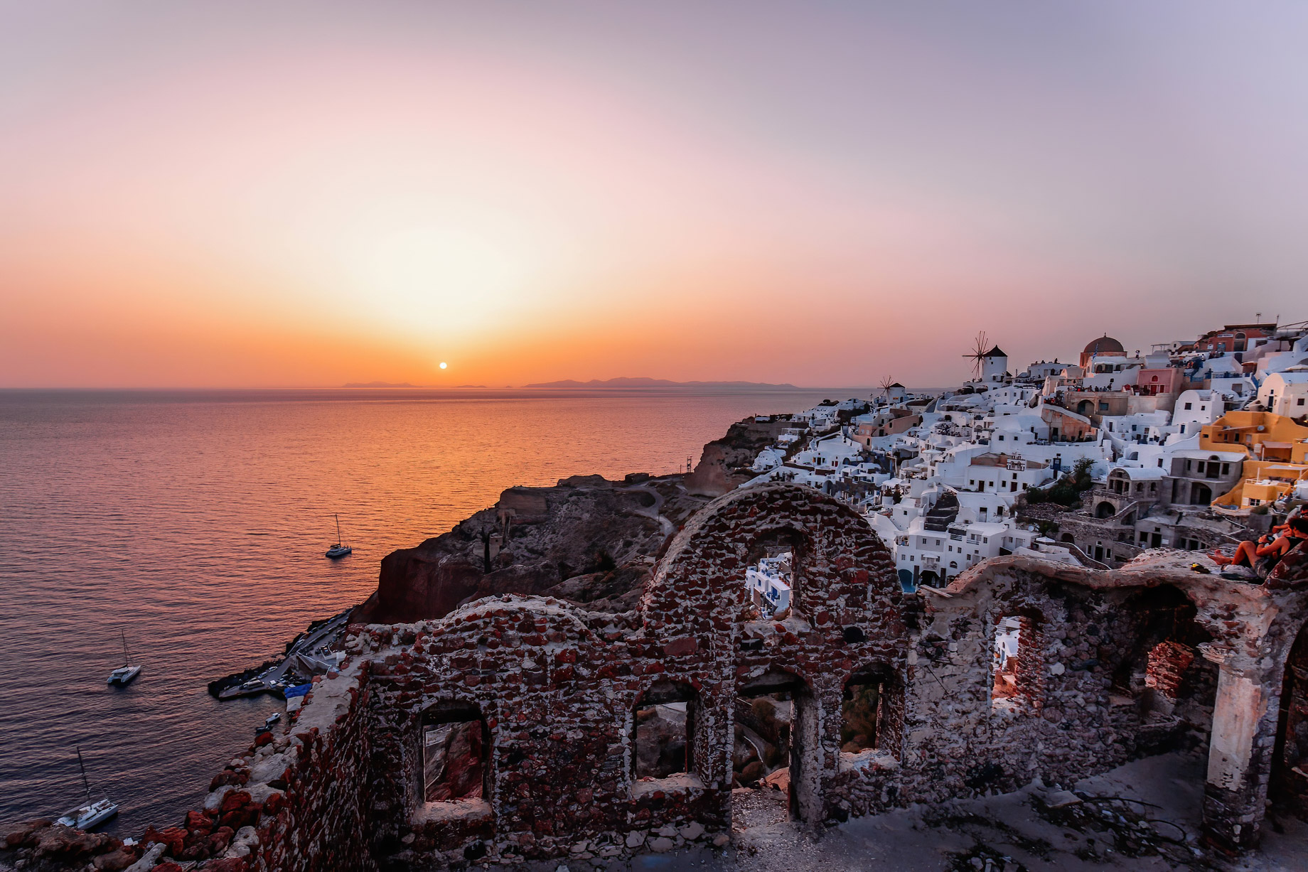 Mystique Hotel Santorini – Oia, Santorini Island, Greece - Cliffside Ocean View Sunset