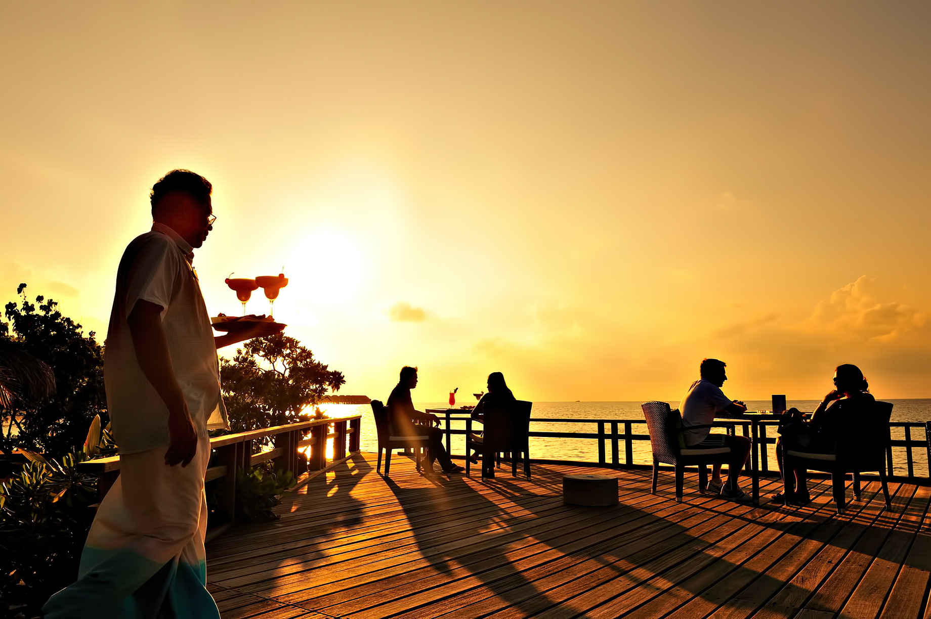 Velassaru Maldives Resort – South Male Atoll, Maldives - Chill Bar Sunset