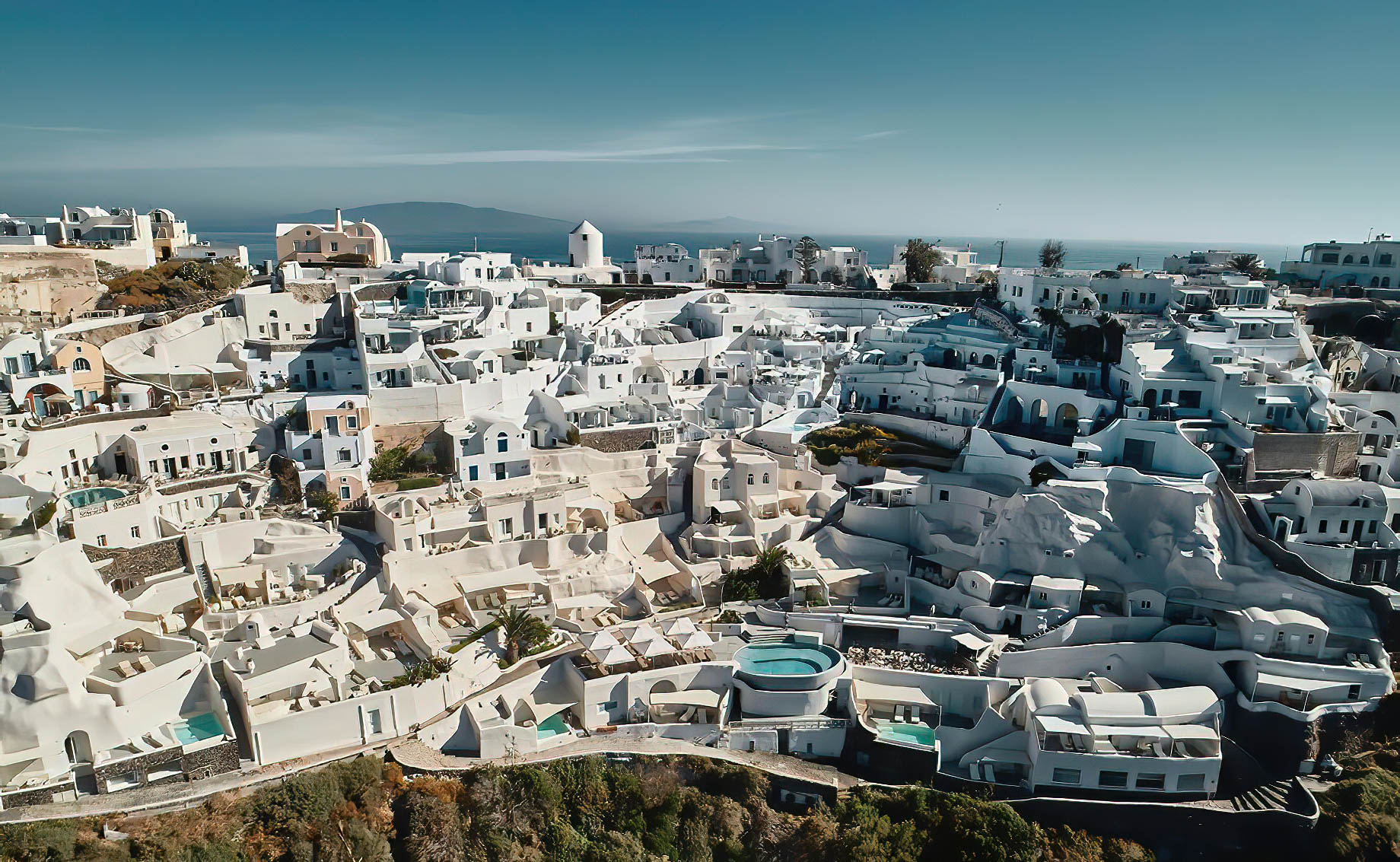 Mystique Hotel Santorini – Oia, Santorini Island, Greece – Aerial View