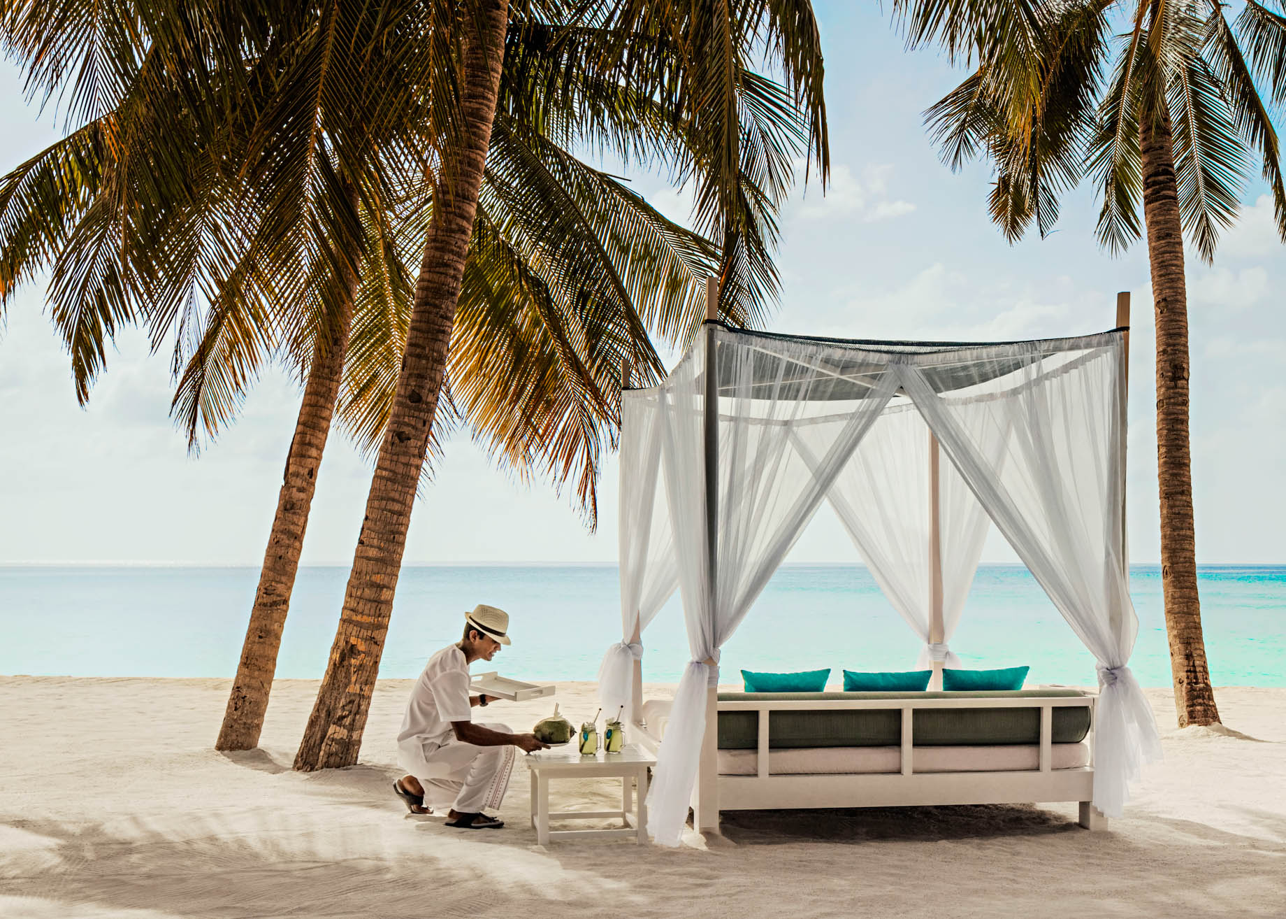 One&Only Reethi Rah Resort – North Male Atoll, Maldives – Beach Club Oceanfront Cabana
