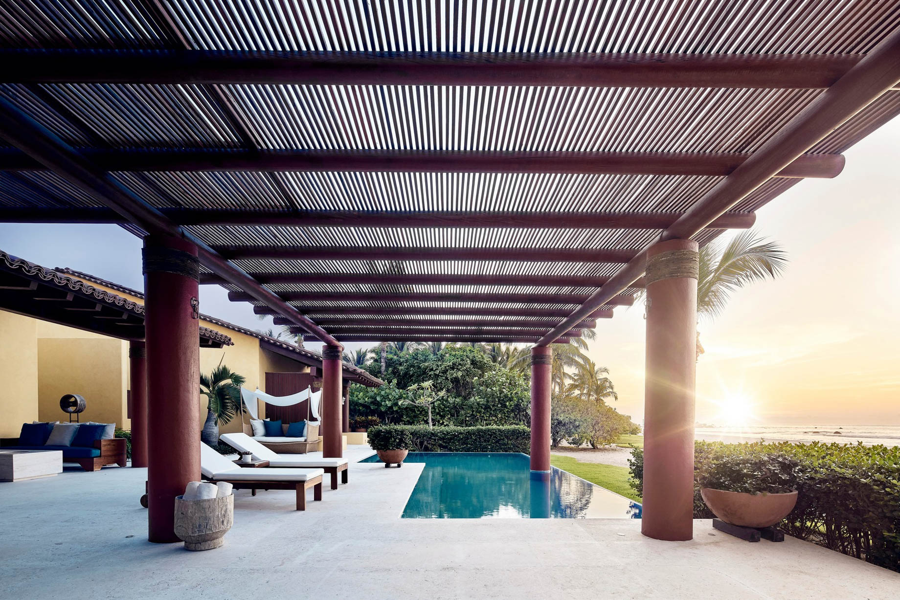 Four Seasons Resort Punta Mita – Nayarit, Mexico – Resort Villa Pool Deck Sunset