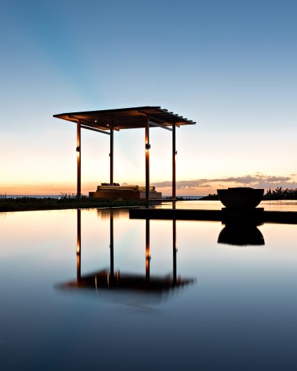 Amanyara Resort - Providenciales, Turks and Caicos Islands - Pool Reflecting Sunset