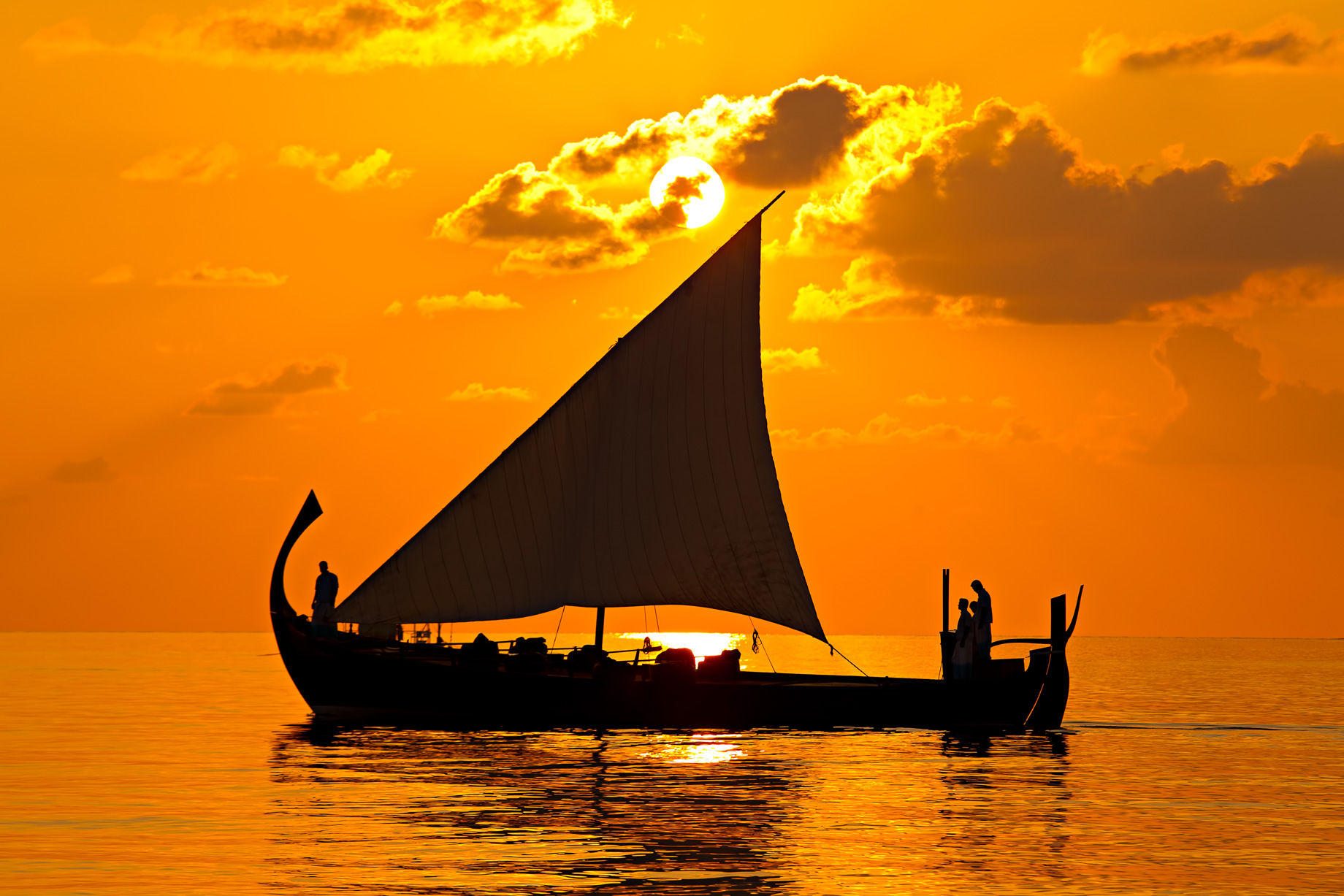 Velassaru Maldives Resort – South Male Atoll, Maldives – Boat Sunset