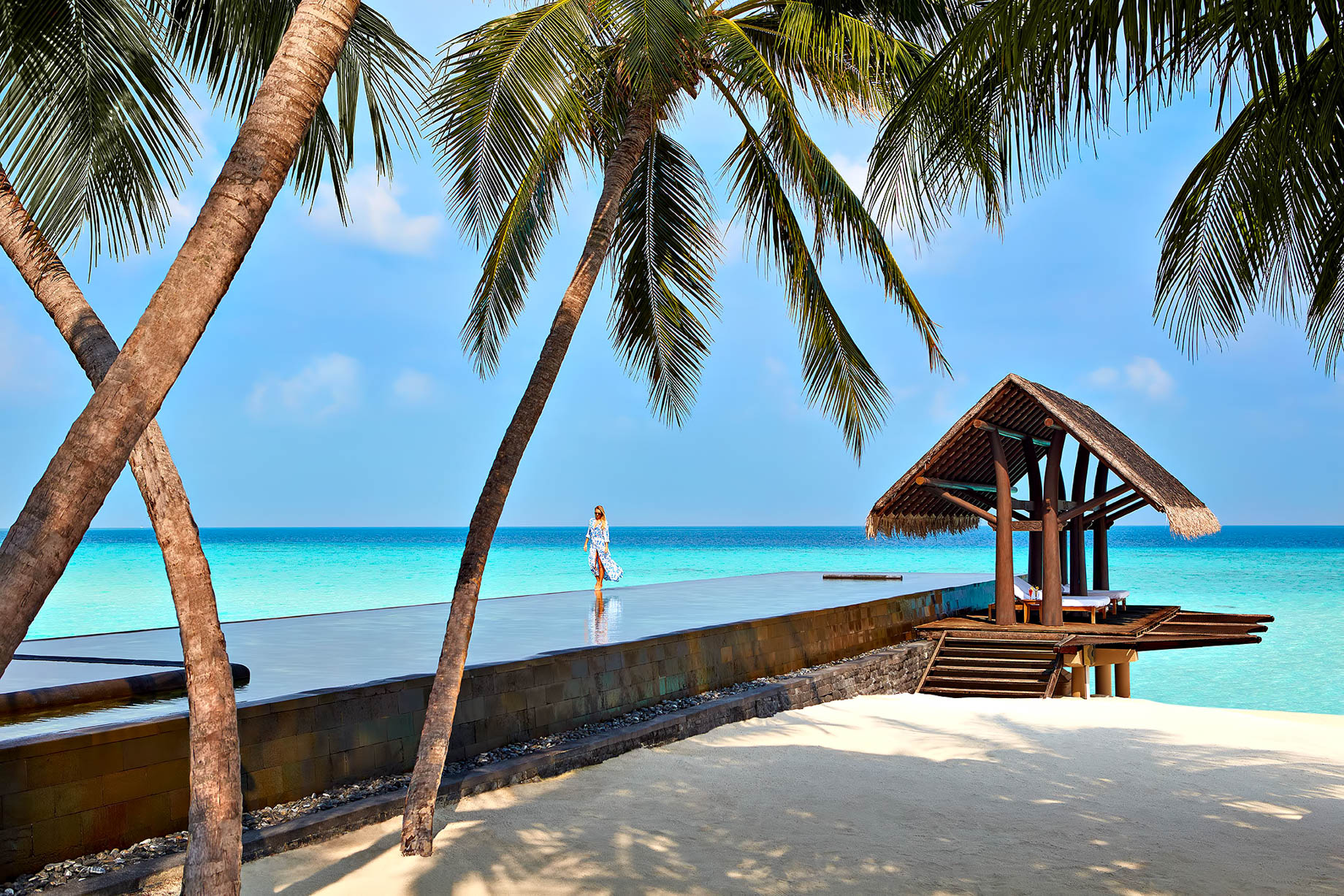 One&Only Reethi Rah Resort - North Male Atoll, Maldives - Overwater Infinity Edge Lap Pool