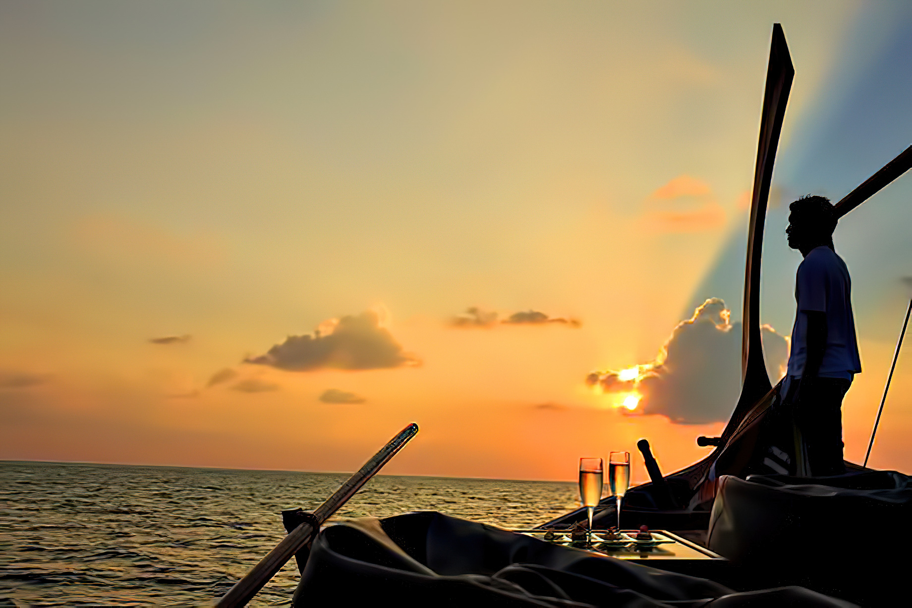 Velassaru Maldives Resort – South Male Atoll, Maldives – Boat Sunset