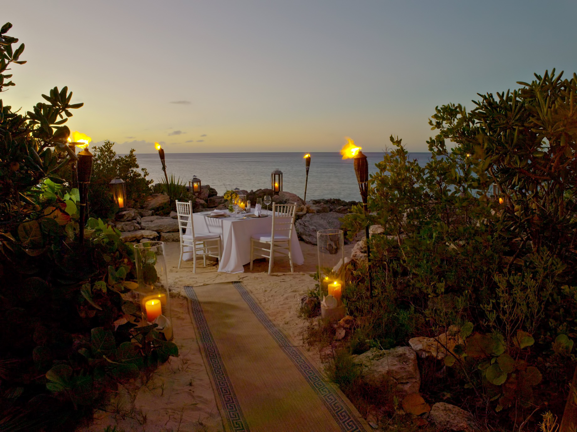 Amanyara Resort - Providenciales, Turks and Caicos Islands - Sunset Beach Dining