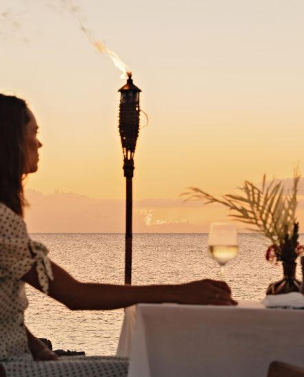 Amanyara Resort - Providenciales, Turks and Caicos Islands - Sunset Glass of Wine