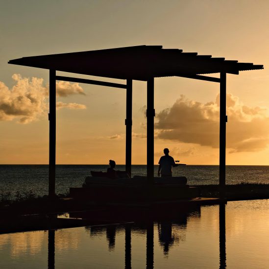Amanyara Resort - Providenciales, Turks and Caicos Islands - Sunset Lounge Bar Service