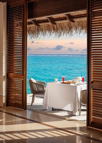One&Only Reethi Rah Resort - North Male Atoll, Maldives - Overwater Dining Table
