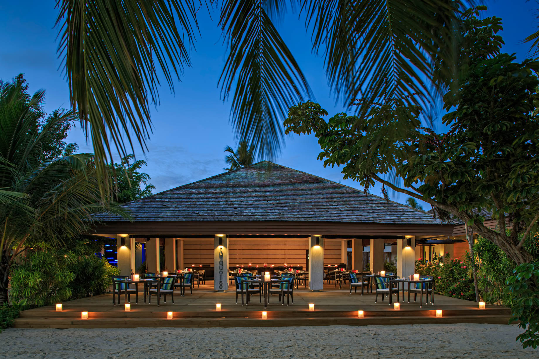 Velassaru Maldives Resort – South Male Atoll, Maldives – Restaurant Sunset