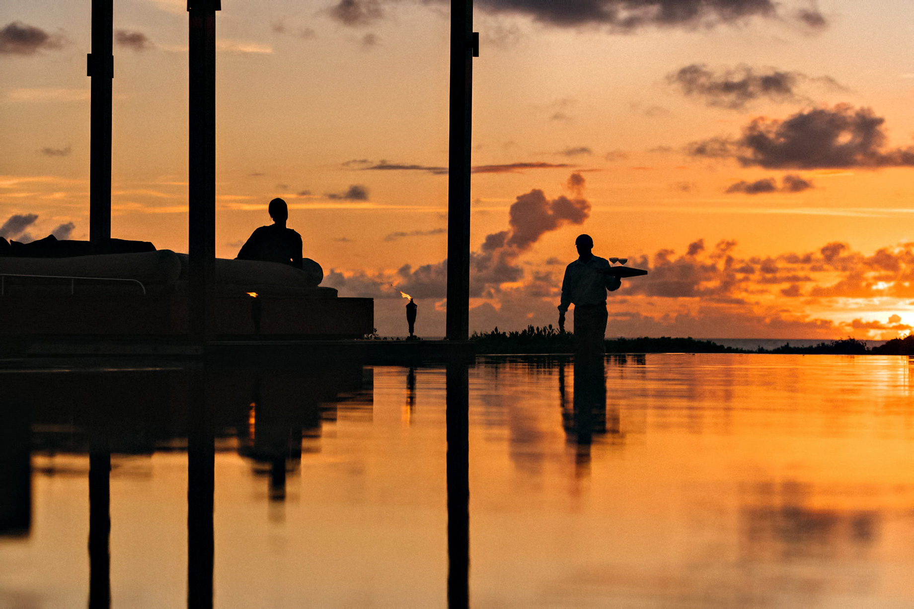 Amanyara Resort – Providenciales, Turks and Caicos Islands – Sunset Lounge Service