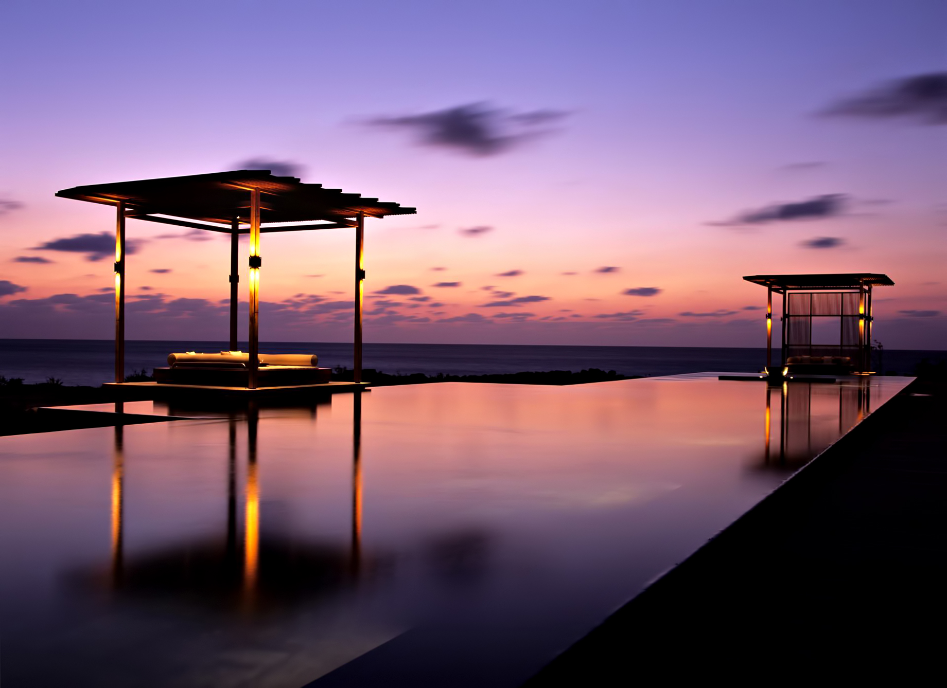 Amanyara Resort - Providenciales, Turks and Caicos Islands - Infinity Pool Sunset