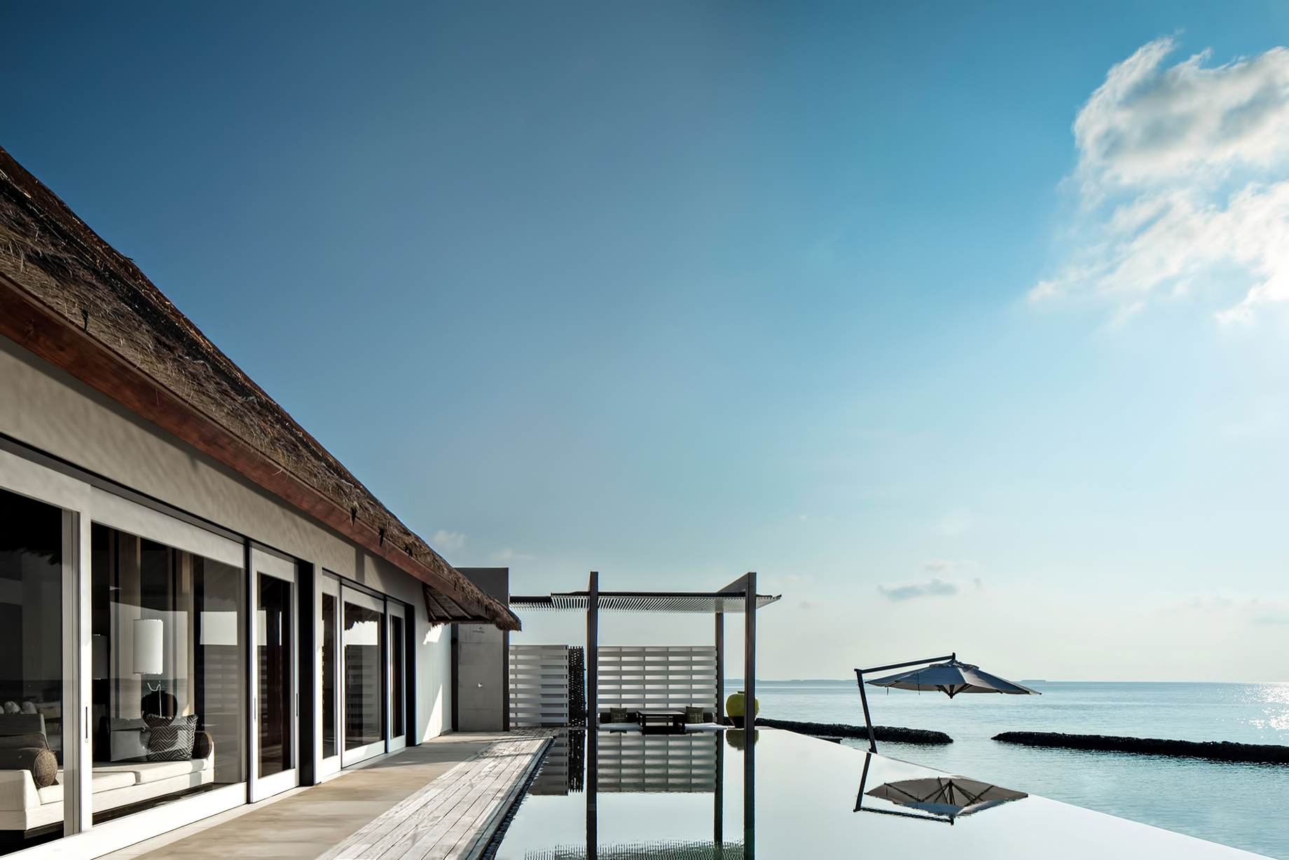 Cheval Blanc Randheli Resort - Noonu Atoll, Maldives - Oceanfront Villa Infinity Pool Deck