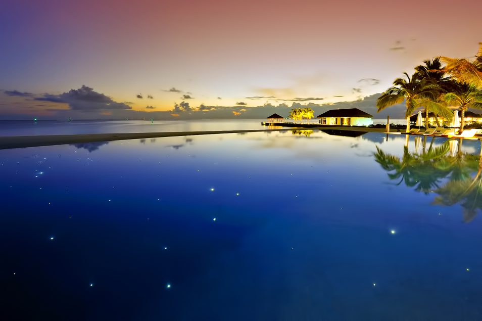 Velassaru Maldives Resort – South Male Atoll, Maldives - Night Infinity Pool