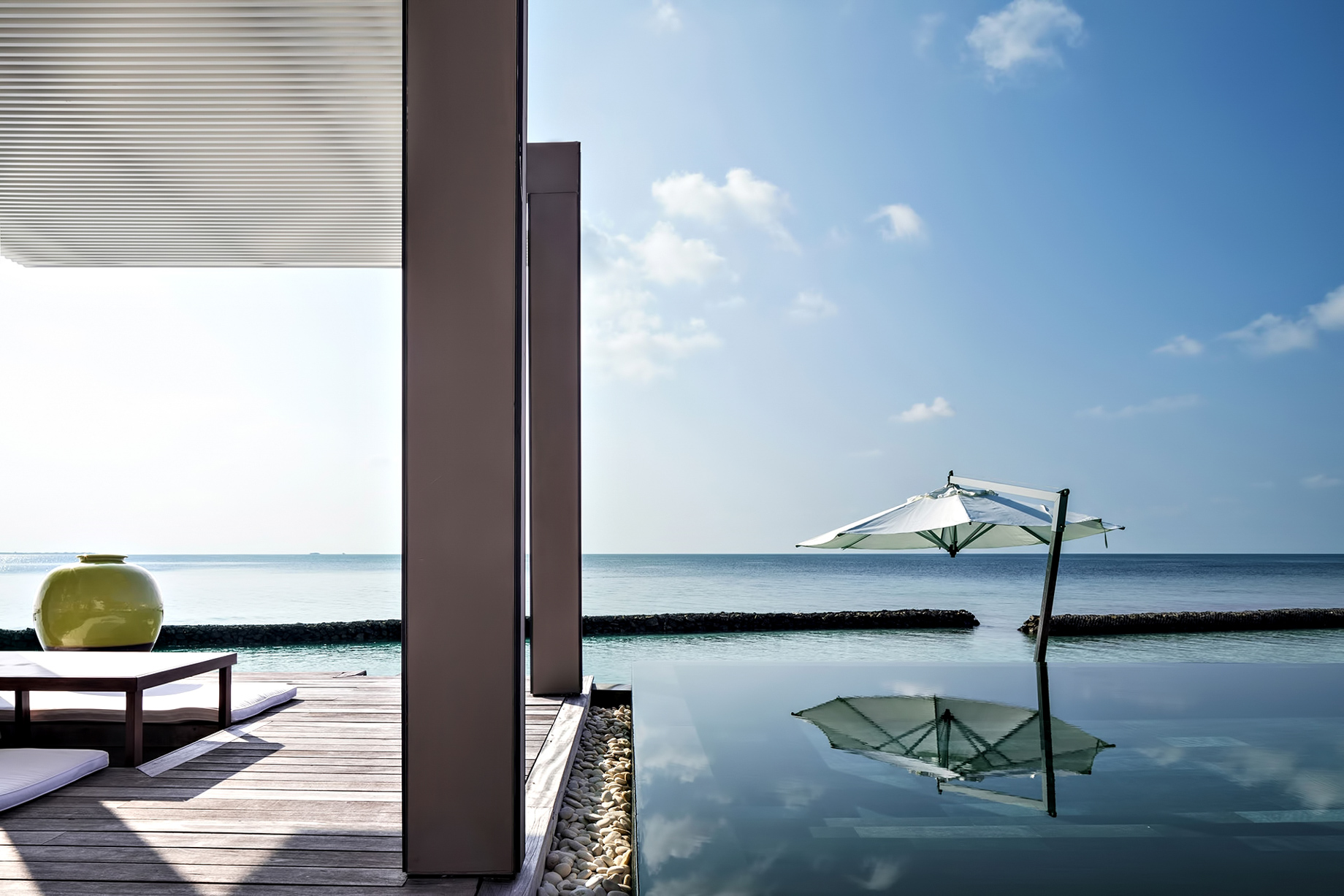 Cheval Blanc Randheli Resort – Noonu Atoll, Maldives – Oceanfront Villa Infinity Pool Deck