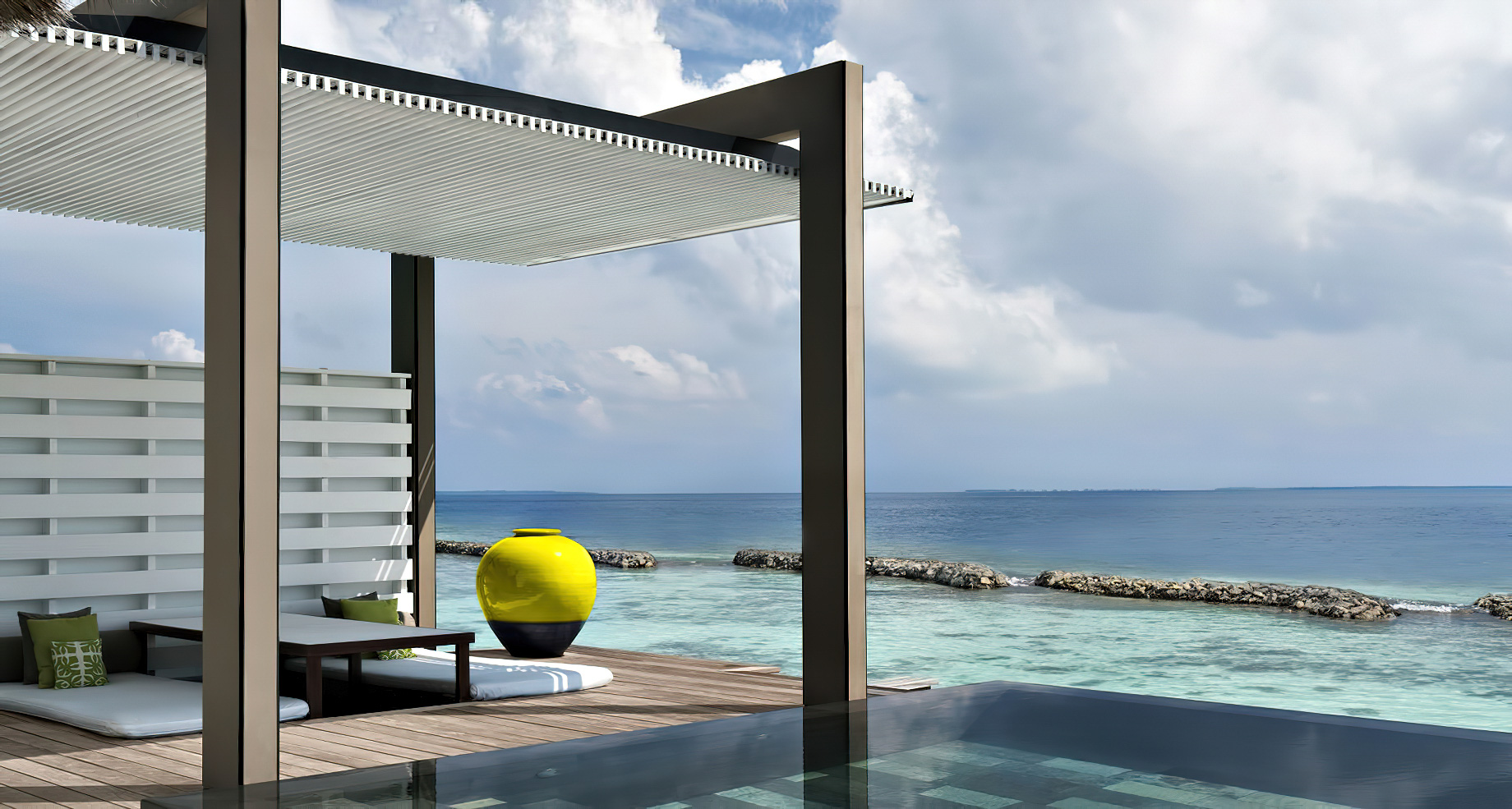 Cheval Blanc Randheli Resort – Noonu Atoll, Maldives – Oceanfront Villa Infinity Pool Deck