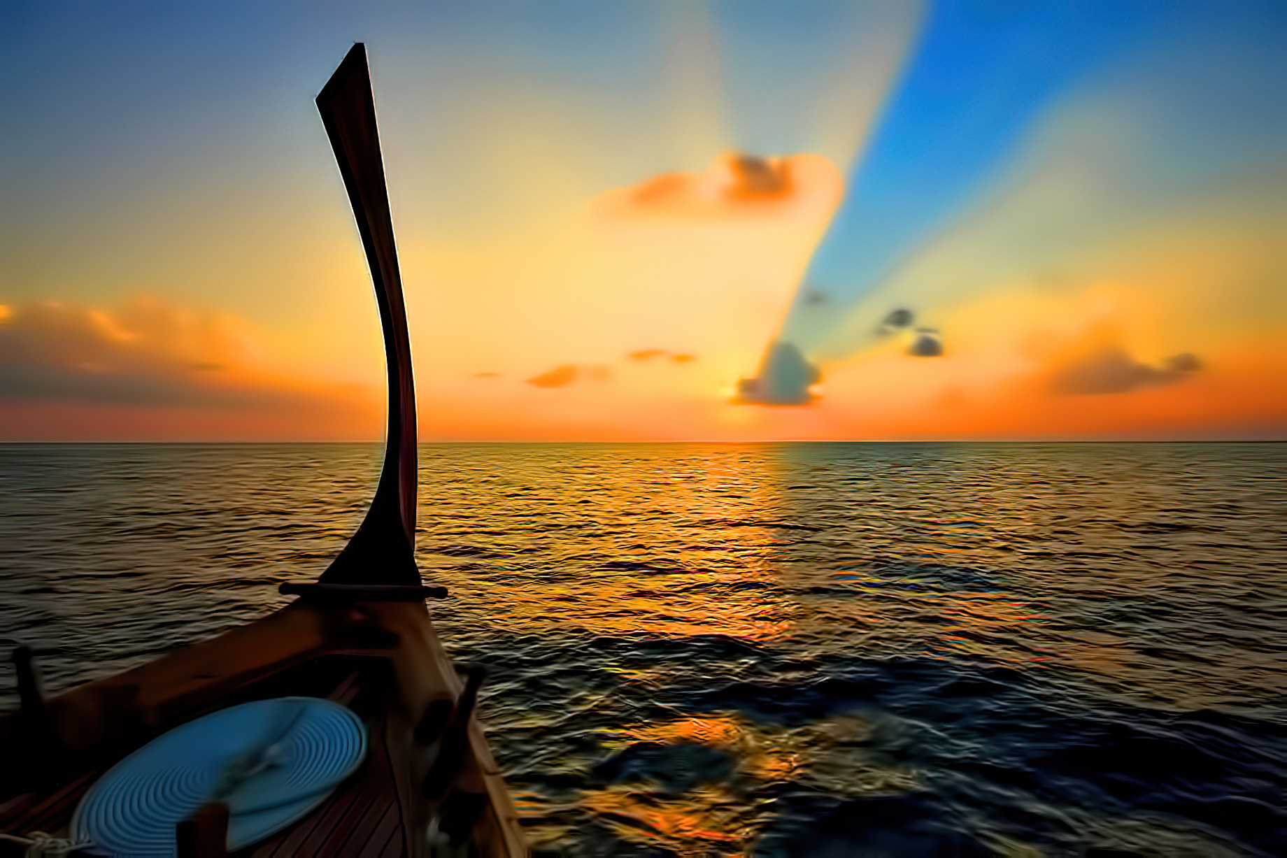 Velassaru Maldives Resort – South Male Atoll, Maldives – Boat Sunset
