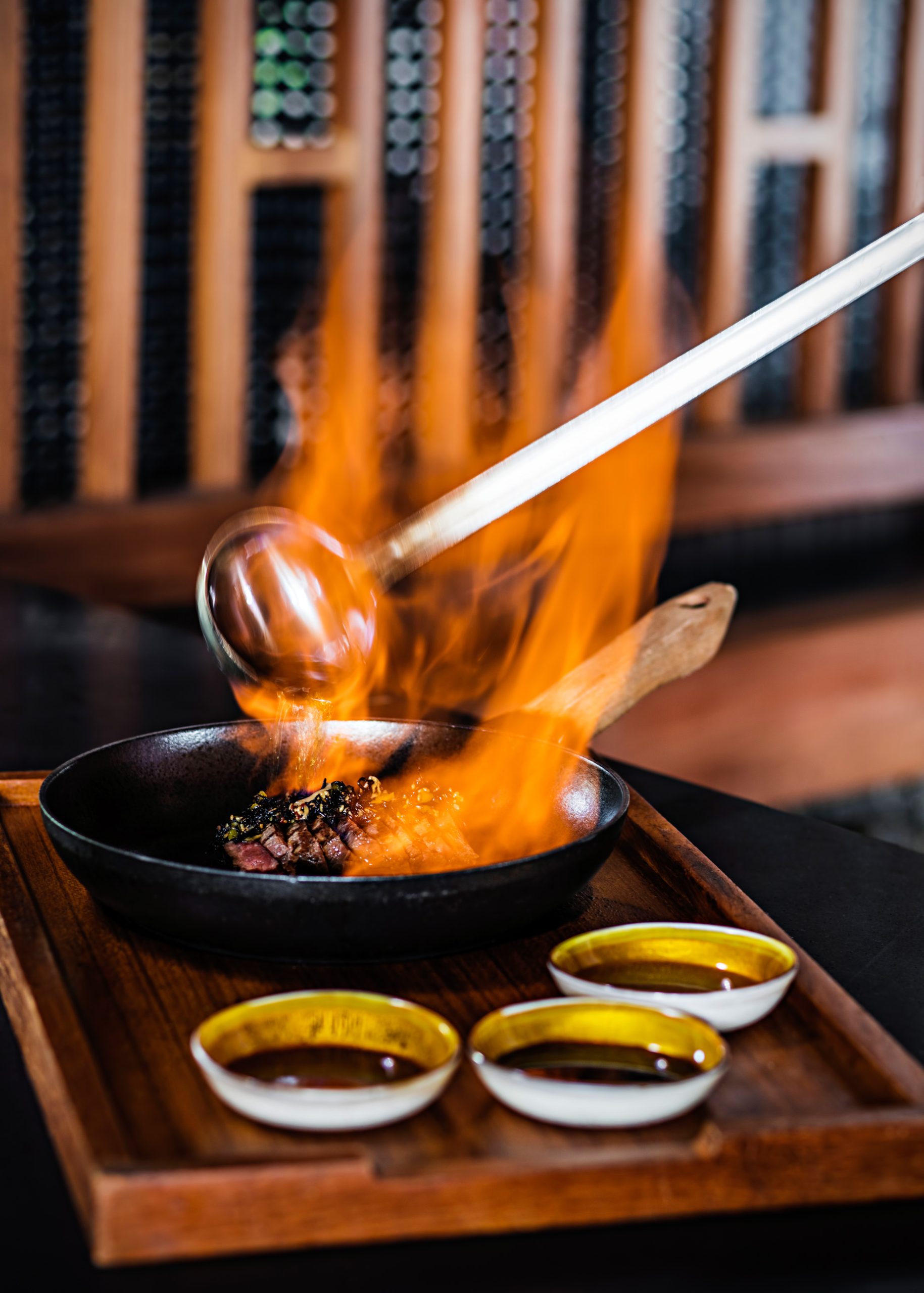 One&Only Reethi Rah Resort - North Male Atoll, Maldives - Tapasake Flambee Beef