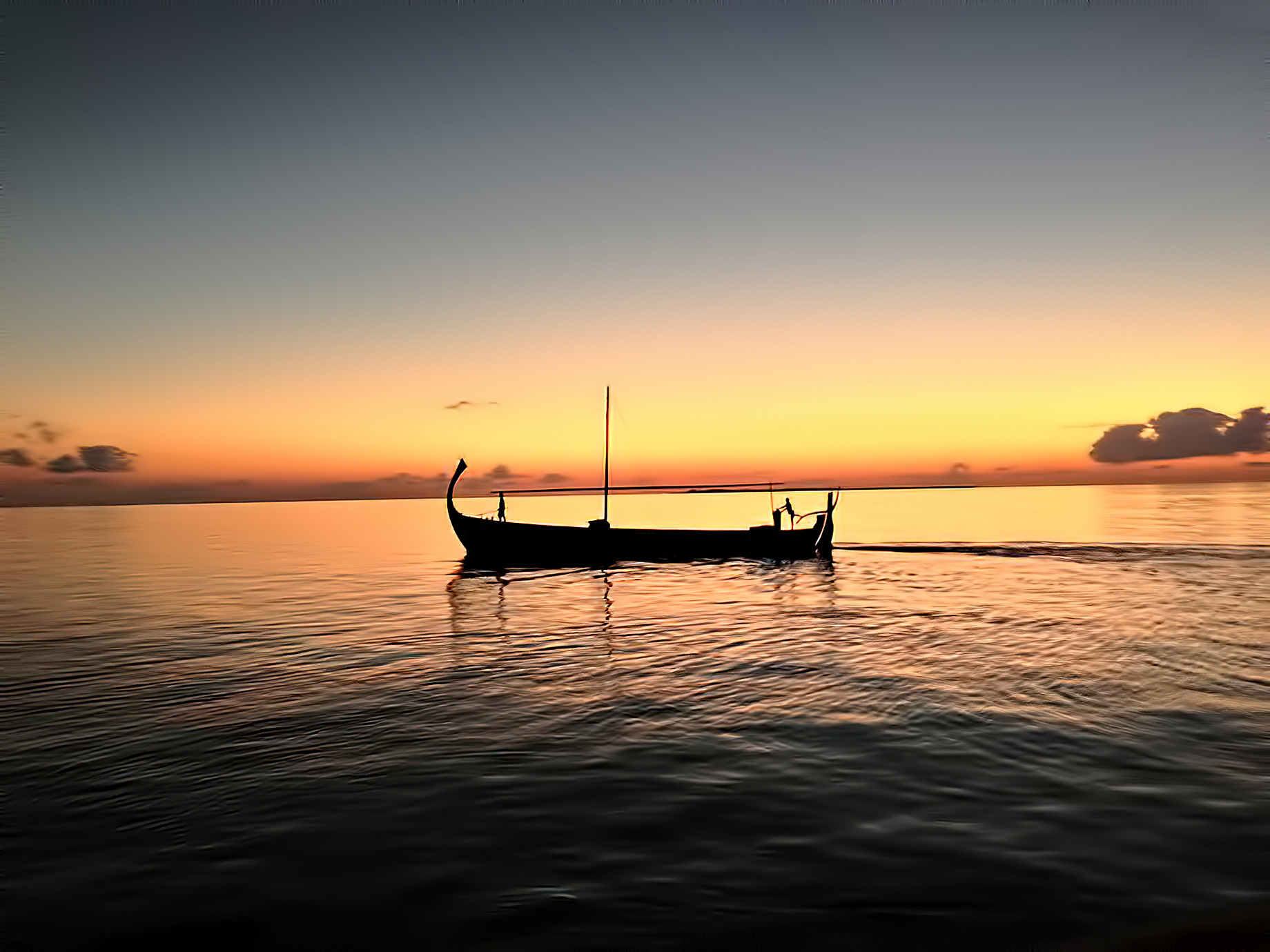 Velassaru Maldives Resort – South Male Atoll, Maldives – Boat Sunset