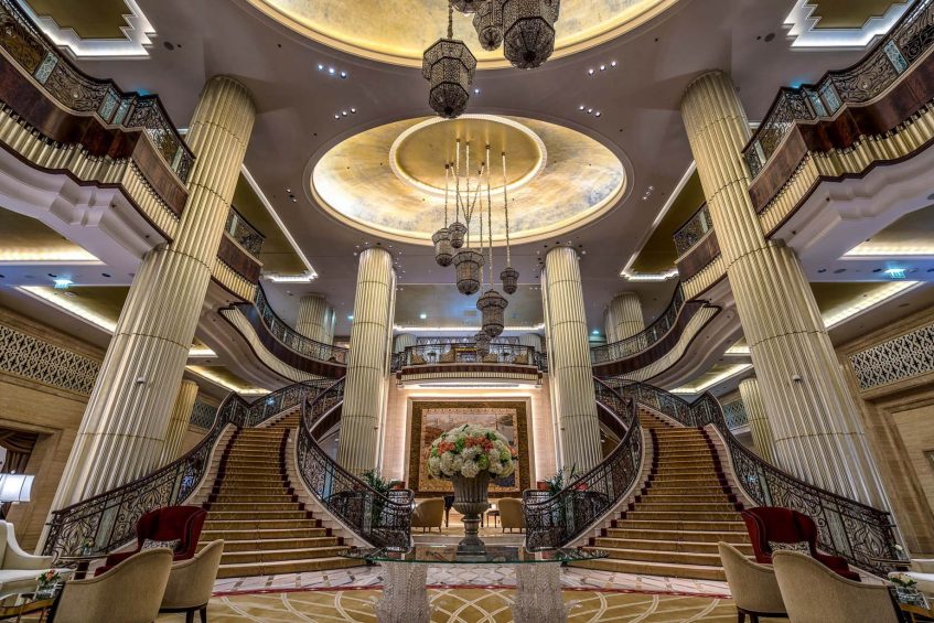 The St. Regis Abu Dhabi Hotel - Abu Dhabi, United Arab Emirates - Grand Lobby Staircase