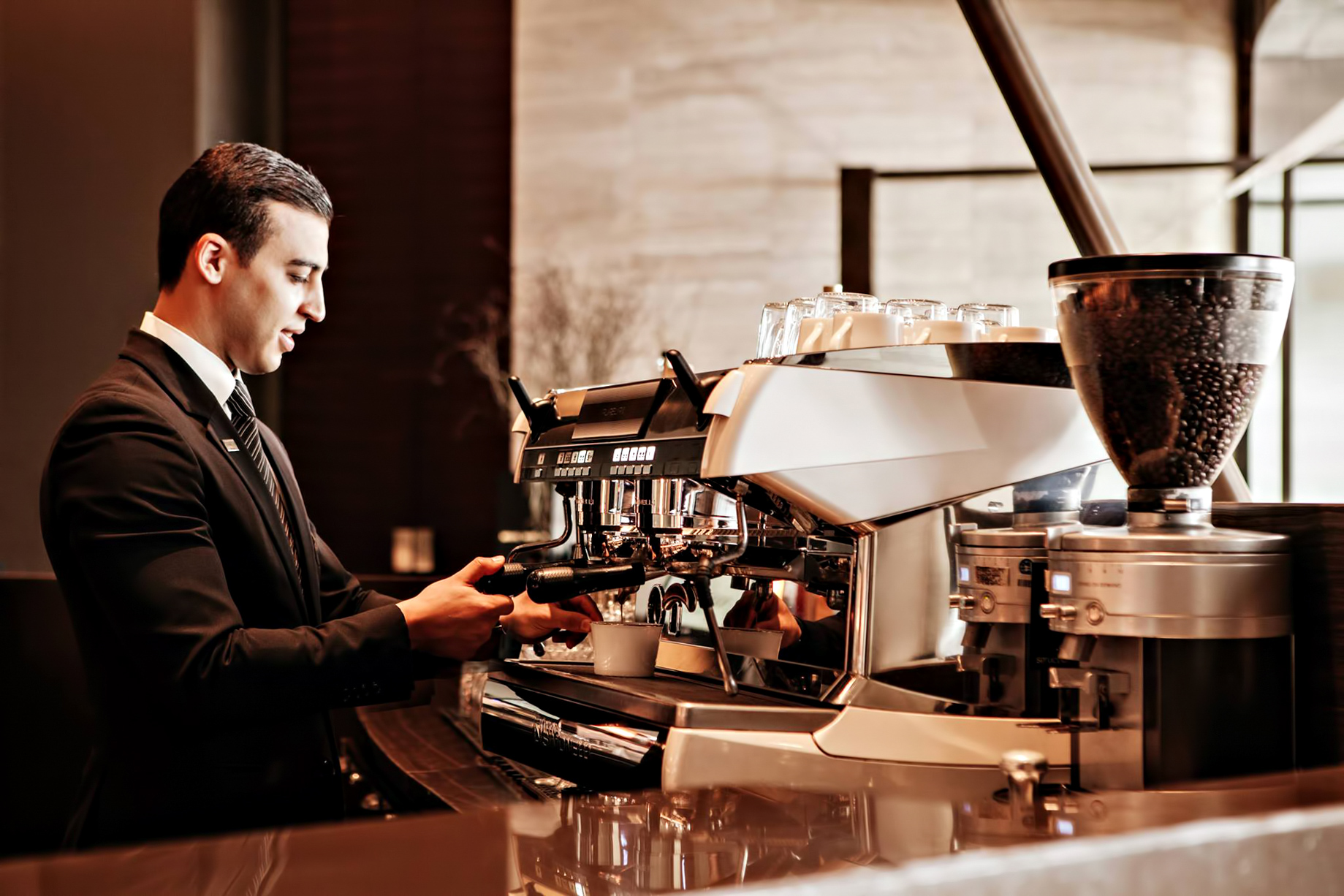 Armani Hotel Dubai – Burj Khalifa, Dubai, UAE – Armani Cappuccino Coffee Bar