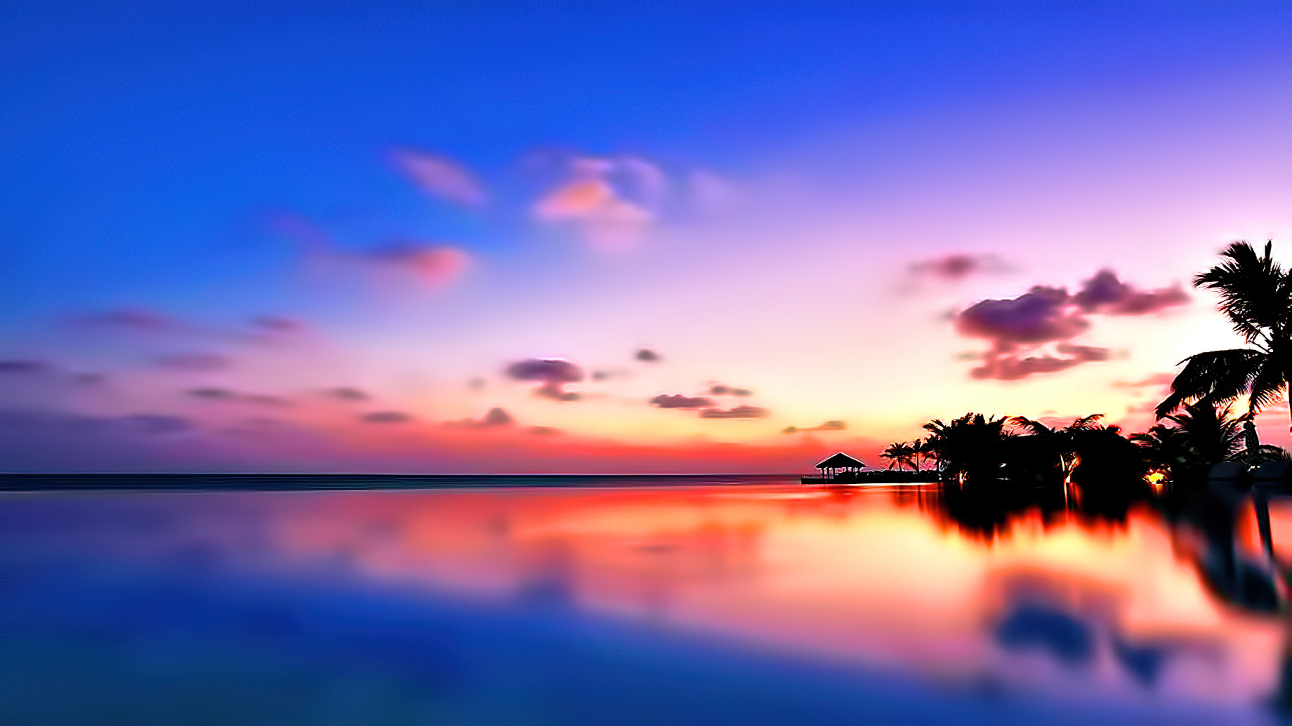 Velassaru Maldives Resort – South Male Atoll, Maldives – Pool Sunset