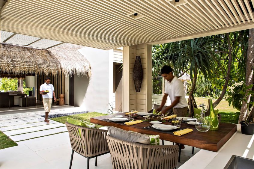 Cheval Blanc Randheli Resort - Noonu Atoll, Maldives - Island Villa Dining Area
