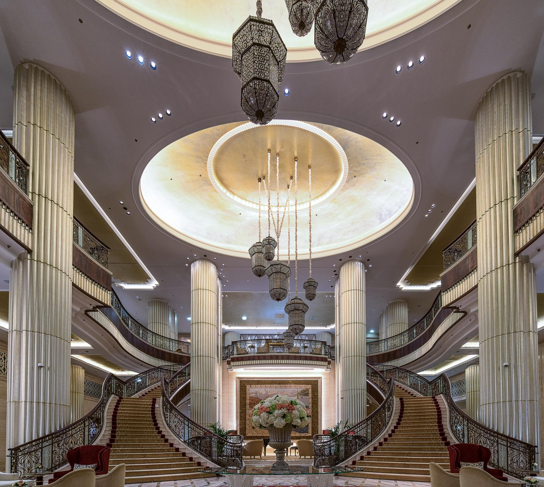 The St. Regis Abu Dhabi Hotel – Abu Dhabi, United Arab Emirates – Grand Lobby Staircase