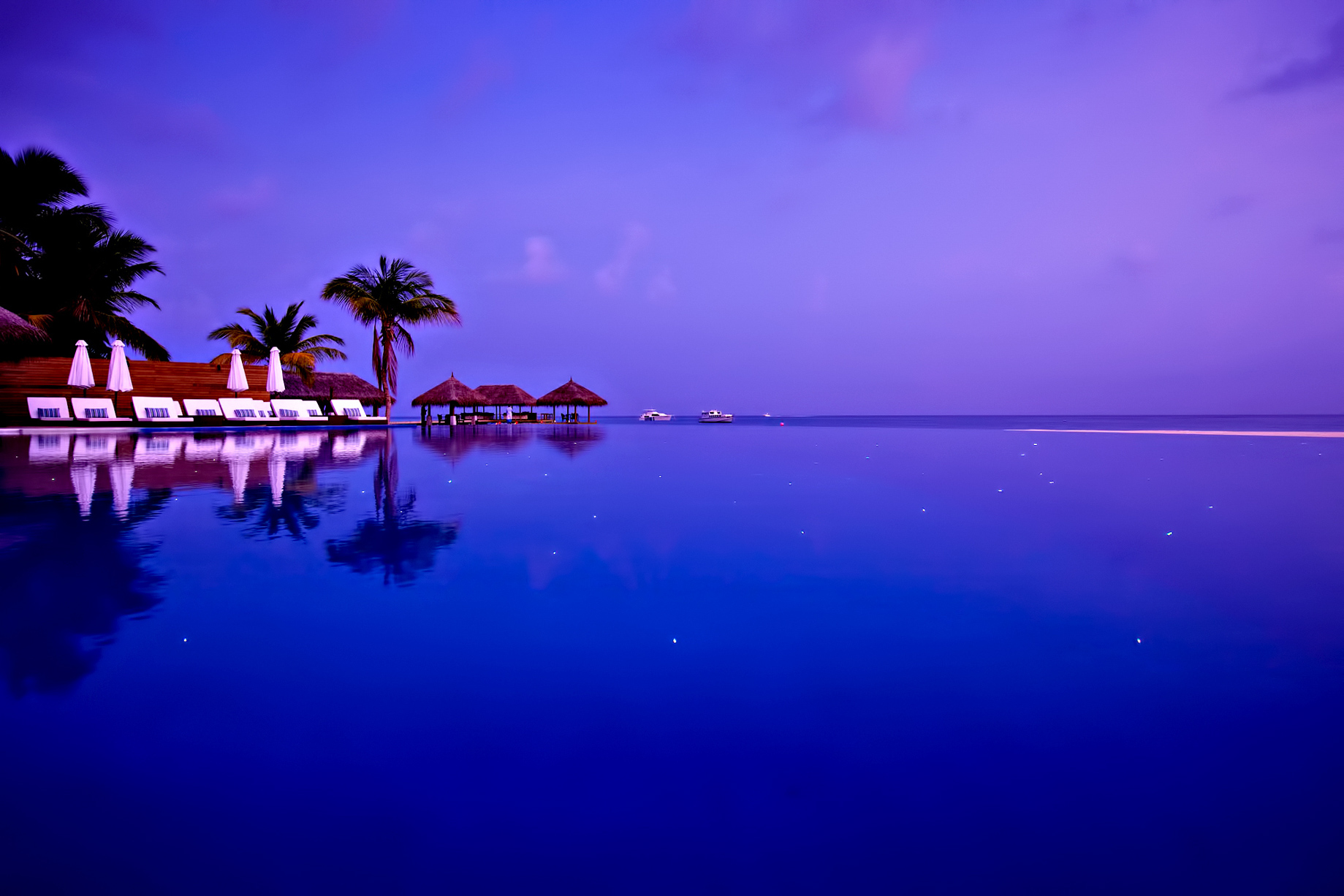 Velassaru Maldives Resort – South Male Atoll, Maldives – Pool Sunset