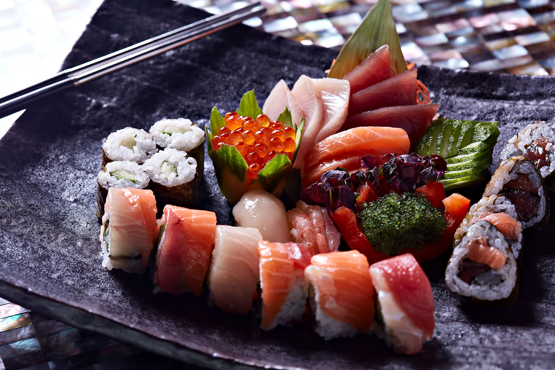 One&Only Reethi Rah Resort – North Male Atoll, Maldives – Tapasake Sushi Plate