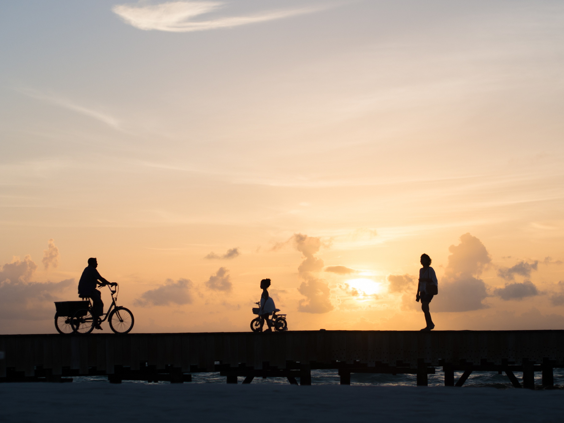 Soneva Jani Resort – Noonu Atoll, Medhufaru, Maldives – Overwater Boardwalk Sunset