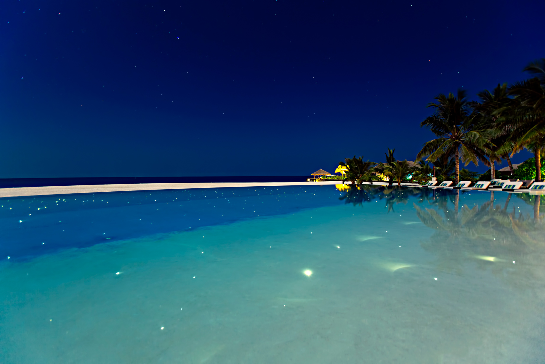 Velassaru Maldives Resort – South Male Atoll, Maldives – Pool Night