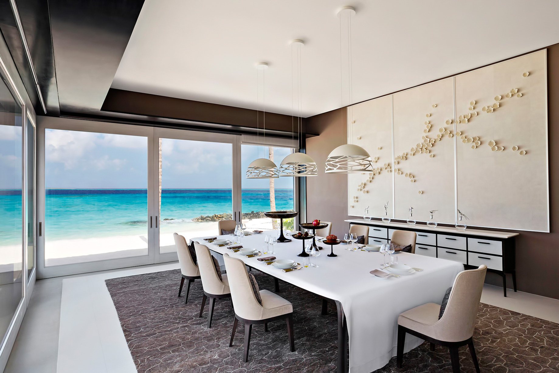 Cheval Blanc Randheli Resort – Noonu Atoll, Maldives – Private Island Villa Dining Room