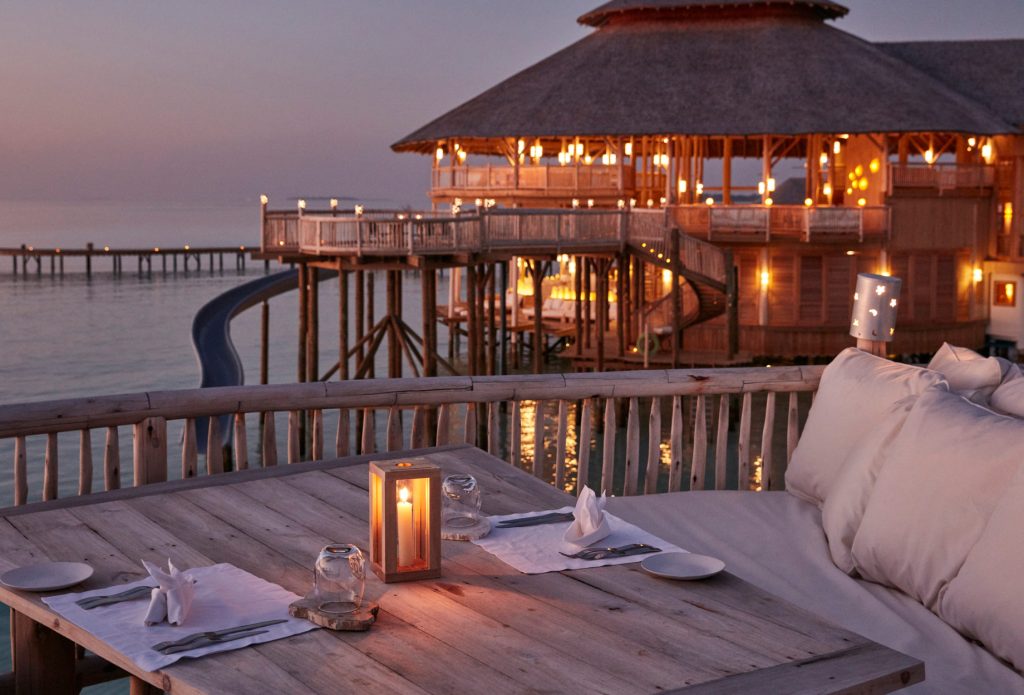 Soneva Jani Resort - Noonu Atoll, Medhufaru, Maldives - So Starstruck Overwater Dining Sunset