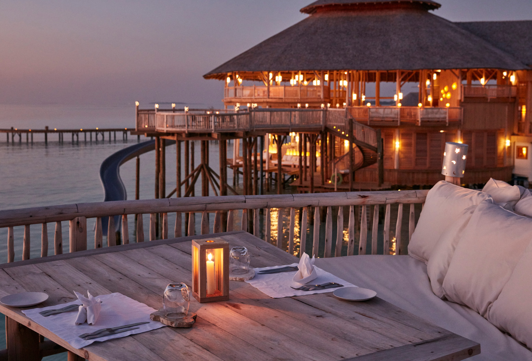 Soneva Jani Resort – Noonu Atoll, Medhufaru, Maldives – So Starstruck Overwater Dining Sunset