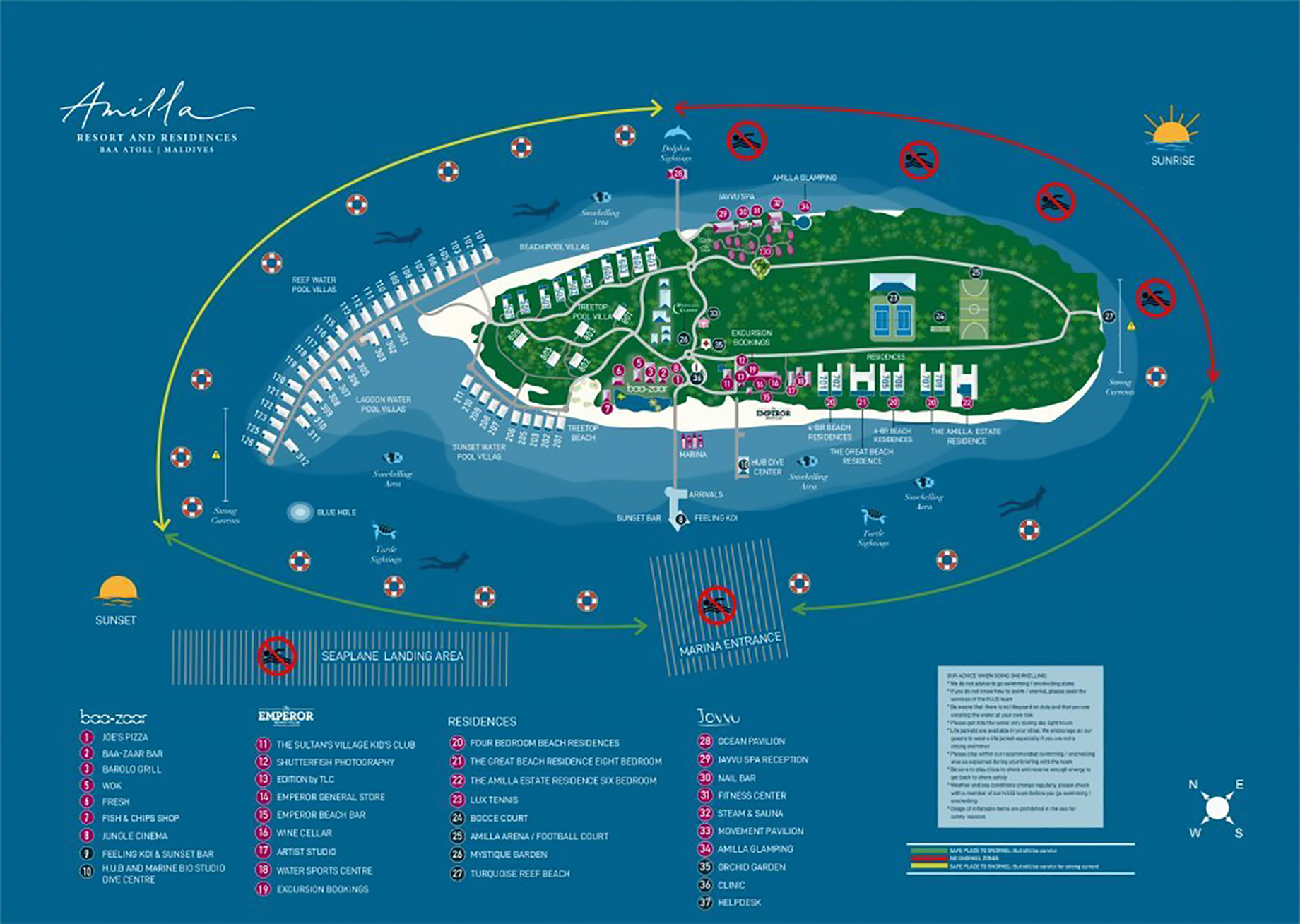 Amilla Fushi Resort and Residences - Baa Atoll, Maldives - Map