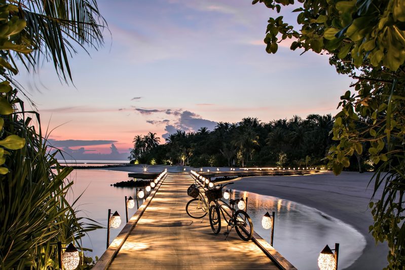 Cheval Blanc Randheli Resort - Noonu Atoll, Maldives - Overwater Boardwalk Sunset